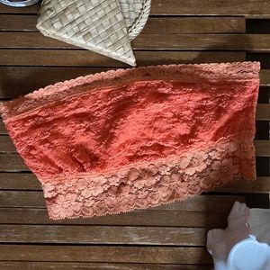 Intimately Free People orange / peach  Bandeau NWOT